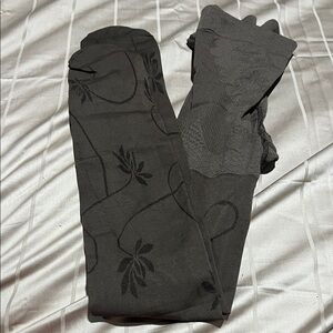 Dark chocolate Patterned Tights